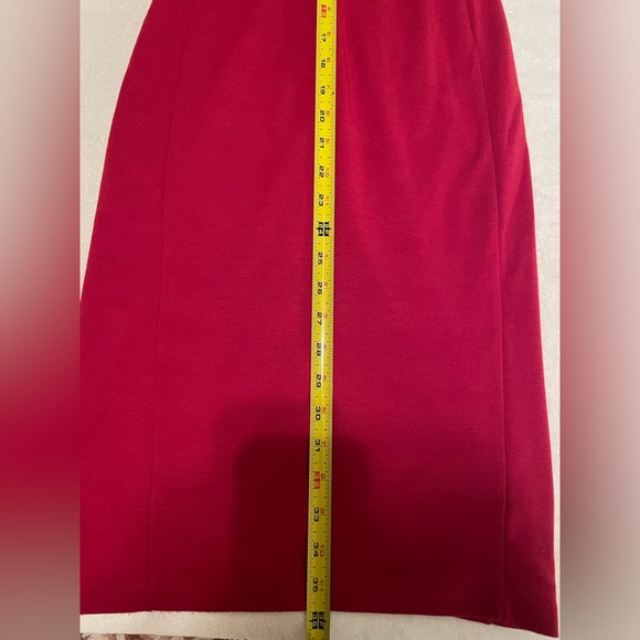 Foreign Exchange Red Embellished Neckline Midi Dress Size S | Keyhole Back - Picture 9 of 13